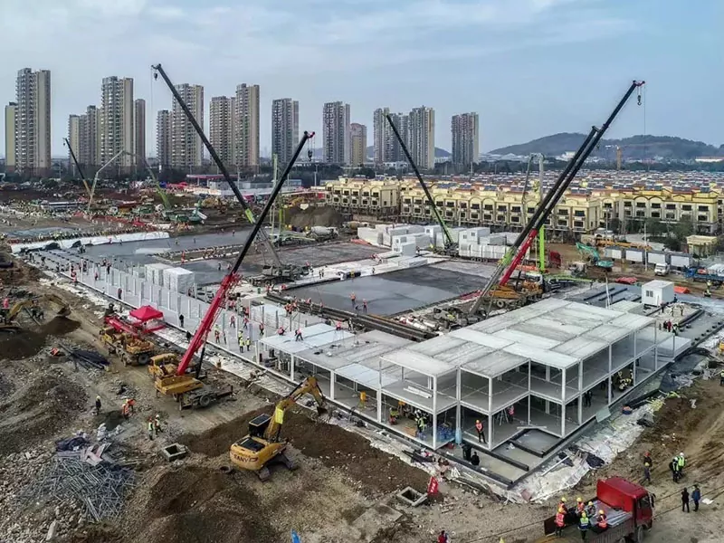 የሞዱል ብረት አወቃቀር የሆስፒታል ህንፃ