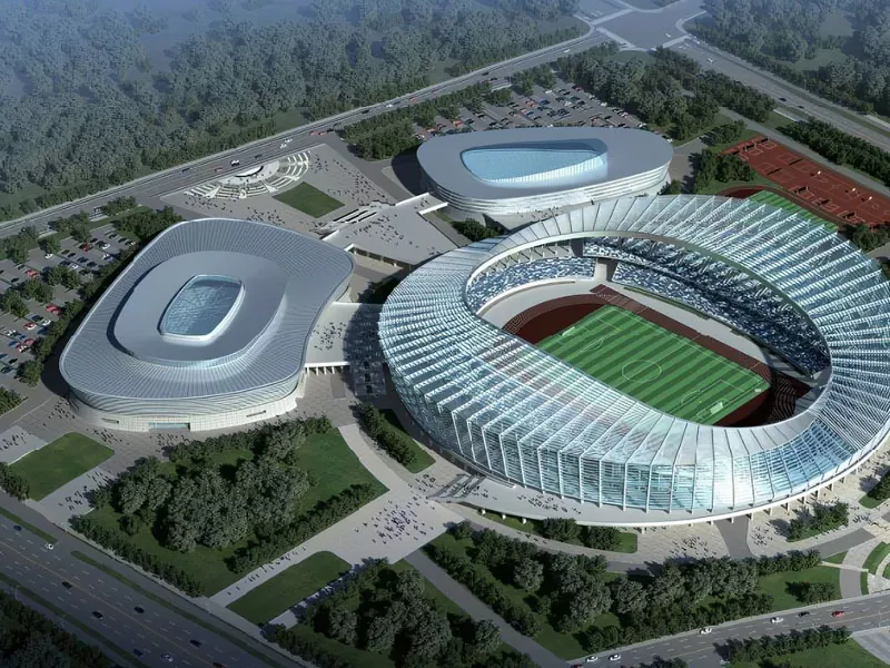 ለስፖርት ማዕከል ውስብስብ የአረብ ብረት መዋቅር